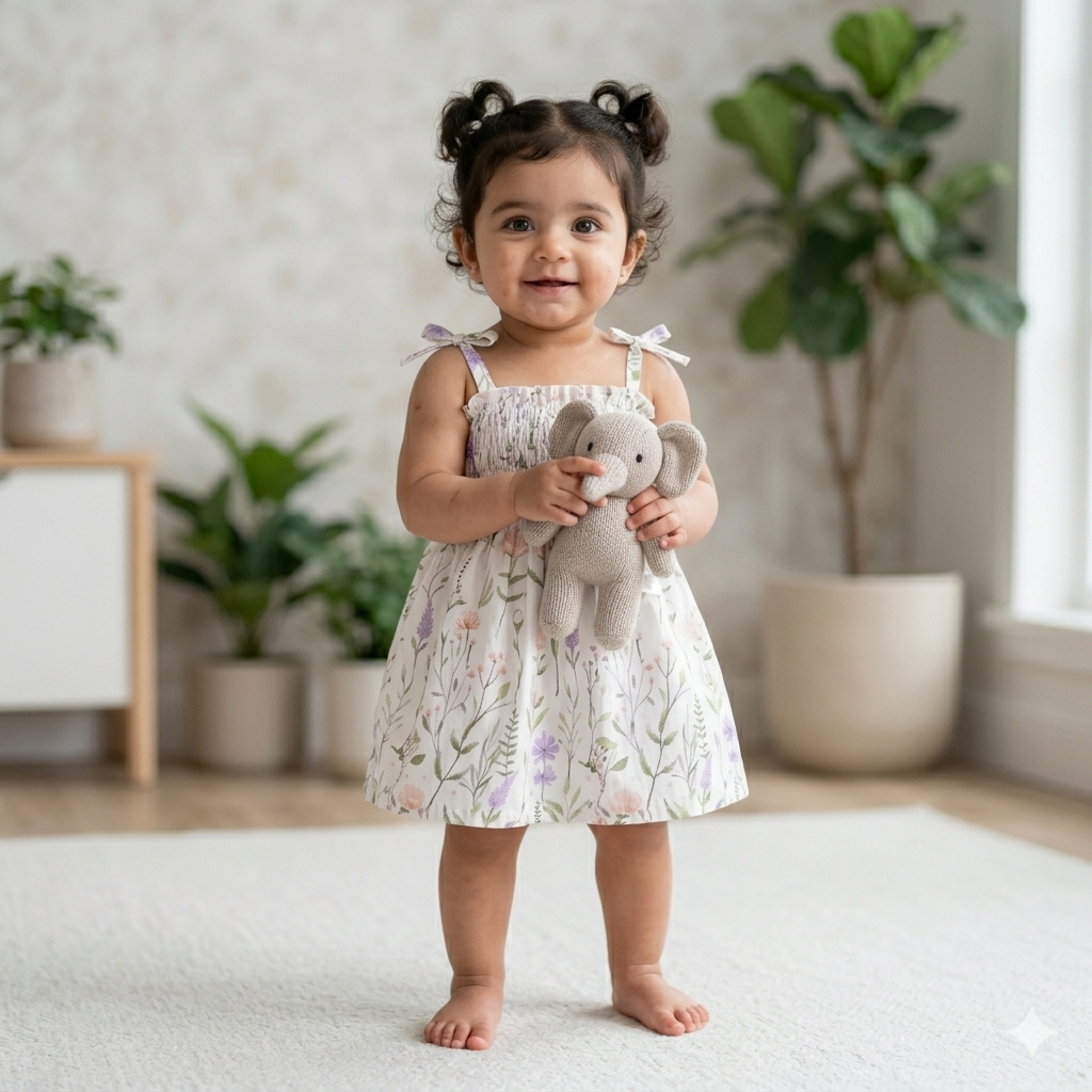 Terom-Sweet Peony Strap Dress