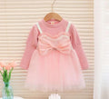 Terom-Cute Pink Princess Party Dress with Large Bow