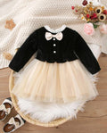 Terom-Baby Girls Elegant Teal Velvet Tutu Dress