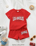 Terom-Los Angeles Shirt Set-Red