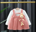 Terom-Baby Girls Stylish Dress with Cute Bunny Doll
