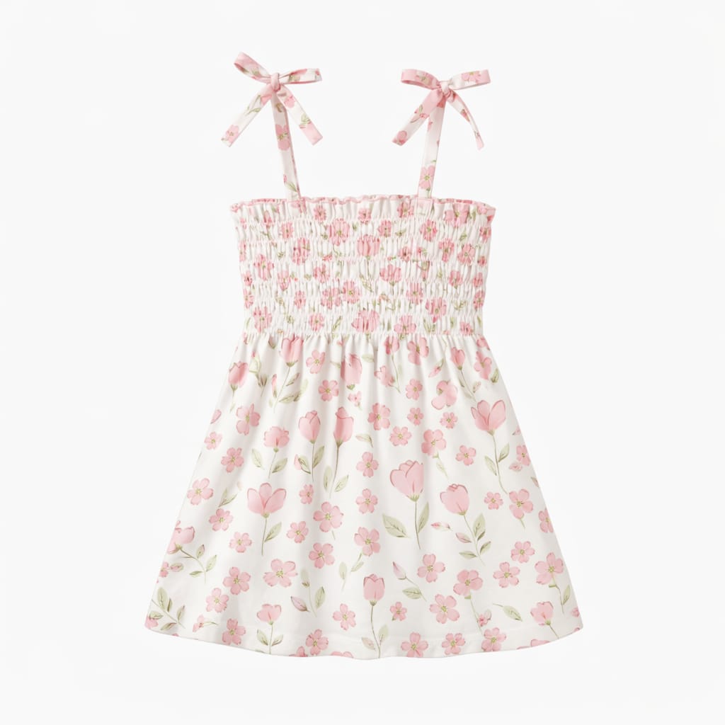 Terom-Sweet Peony Strap Dress